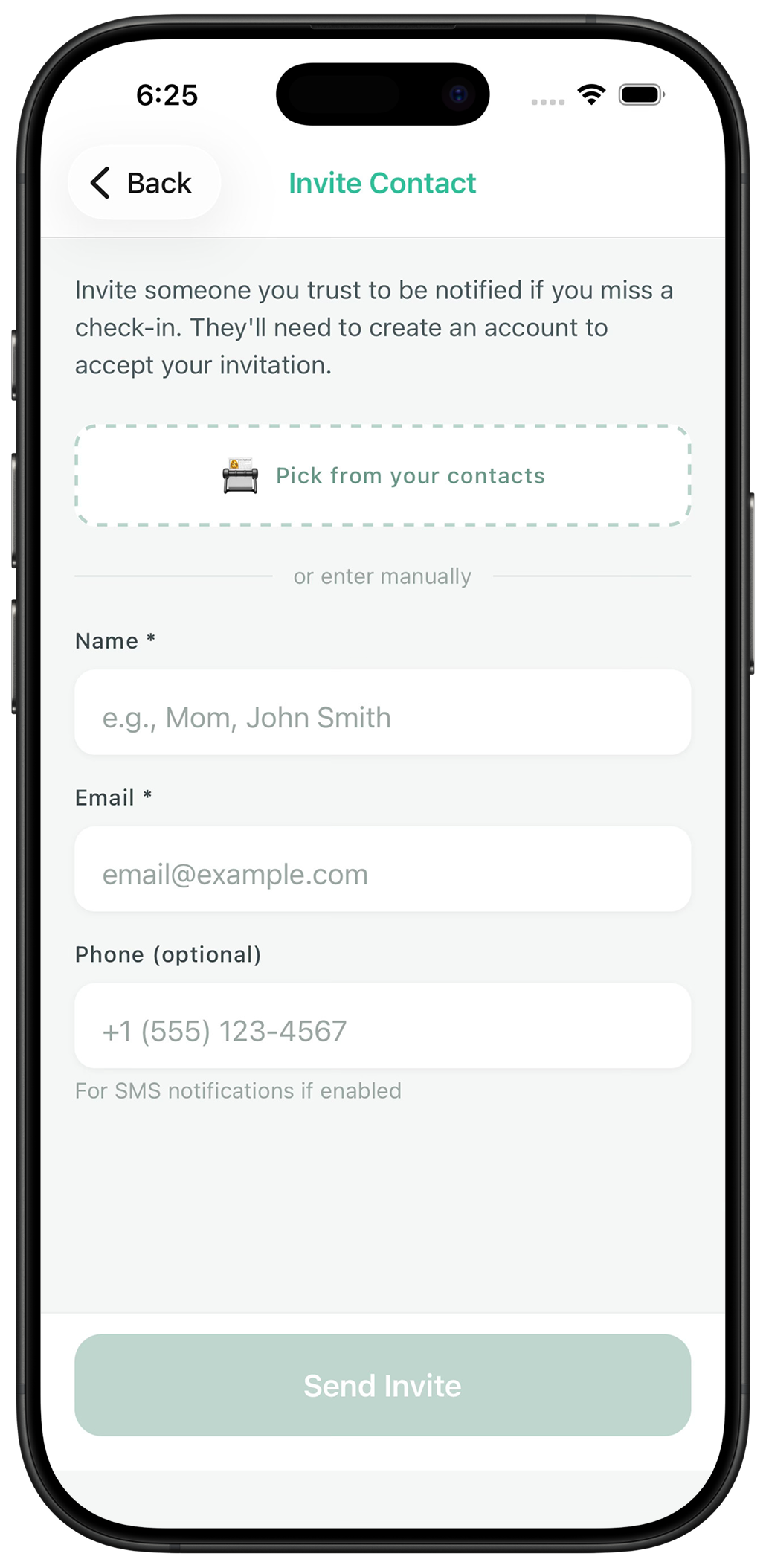 Trusted contacts notification